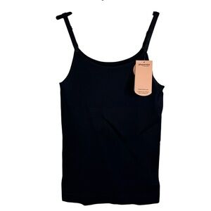 Shapermint Shapewear All Day Everyday Scoop Neck Cami Sz Large Black NEW